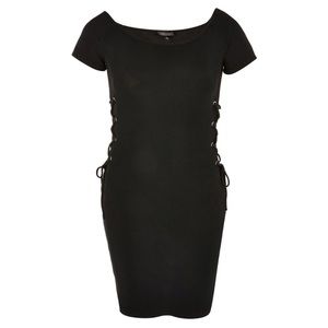 Topshop Black bodycon dress